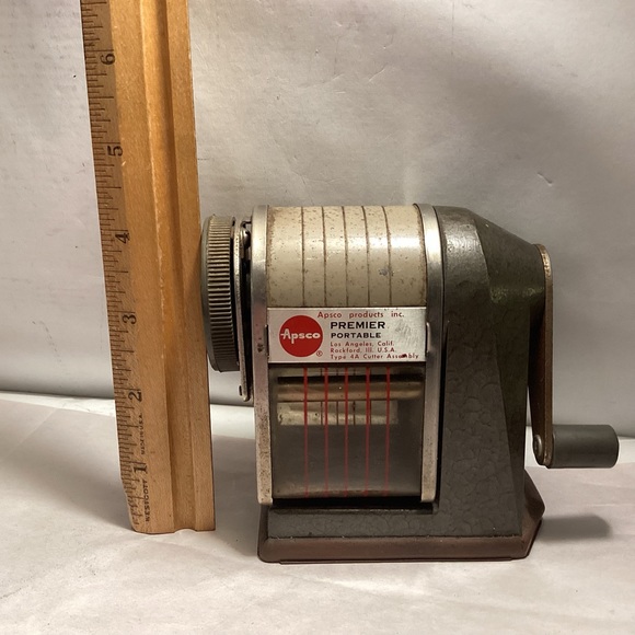 Vintage Apsco premier portable pencil sharpener made in U.S.A. - Picture 9 of 12